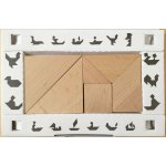 GOKI Hlavolam Tangram dřevěný – Zboží Mobilmania