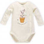 Pinokio Body dlouhý rukáv rozepínací Tres Bien Ecru – Hledejceny.cz