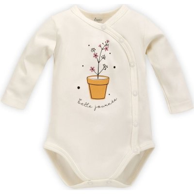 Pinokio Body dlouhý rukáv rozepínací Tres Bien Ecru – Hledejceny.cz