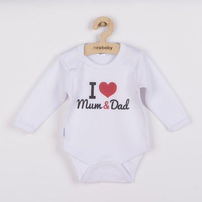 New Baby Body s potiskem Fandím s tátou červená – Zboží Dáma