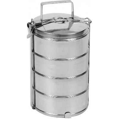 jídlonosič 16cm 4díl.nerez, uzávěr spona – Sleviste.cz