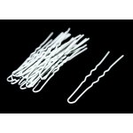 Bílé vlásenky Varianta: velké 7,5 cm – Zboží Mobilmania