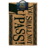 CurePink Lord Of The Rings Pán prstenů: You Shall Not Pass Neprojdeš 60 x 40 cm hnědá [GP85071] – Zboží Dáma