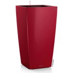Lechuza Květináč Cubico Premium 30 červená lesklý 30 x 30 x 56 cm – Hledejceny.cz