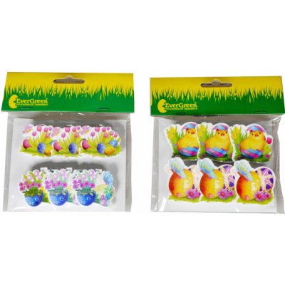 Kolíček dřevěný s velikonočním motivem x 6 ks, výška 6 cm 380808 2M – Zboží Dáma