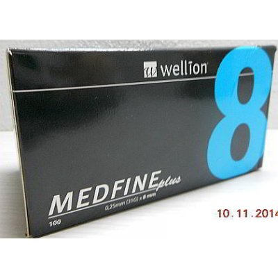 Wellion Medtrust jehly MEDFINE PLUS 31Gx8 mm 100 ks