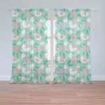 Záclony Květiny a ptáčci: 2 ks - 150x250 cm - Sablio – Hledejceny.cz