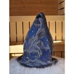 Saunový mág Klobouk modrošedý s květy – Hledejceny.cz