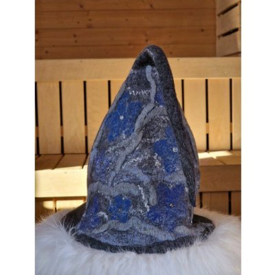 Saunový mág Klobouk modrošedý s květy – Hledejceny.cz