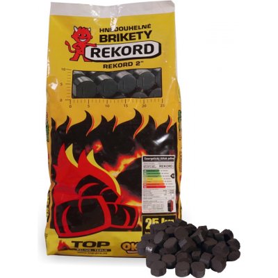 REKORD Uhelné brikety paleta 875 kg – Hledejceny.cz