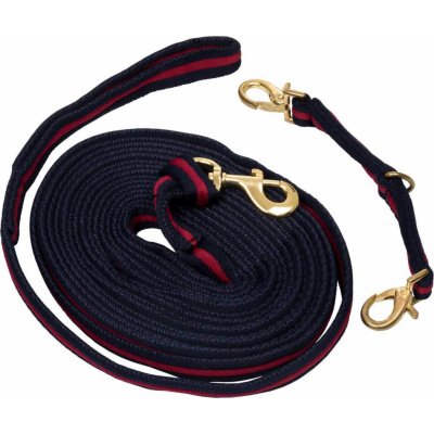 Umbria Equitazione Lonž s lonžovací spojkou navy burgundy – Zboží Dáma