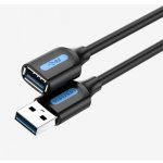 Vention CBHBF USB 3.0 Male to USB Female Extension, 1m, černý – Hledejceny.cz