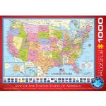 EuroGraphics Politická mapa USA 1000 dílků – Zboží Mobilmania