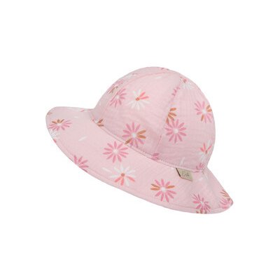 Esito dívčí klobouk mušelín Flower růžová – Zboží Mobilmania