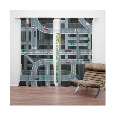 Sablio Závěs Dětská autodráha: 2ks 140x250cm – Hledejceny.cz