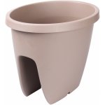 Plastkon Balkónový květináč Balconia OVI na zábradlí 30 cm hnědý – Hledejceny.cz