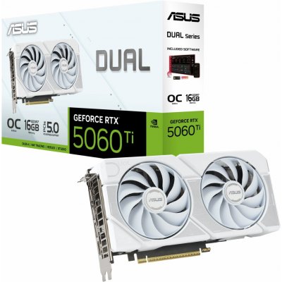 Asus GeForce RTX 5060 Ti DUAL OC WHITE 16GB GDDR7 90YV0MH6-M0NA00 – Zboží Živě