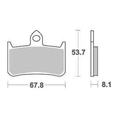 Brzdové destičky Brembo přední HONDA CB 900 F Hornet rok 02-06 – Hledejceny.cz
