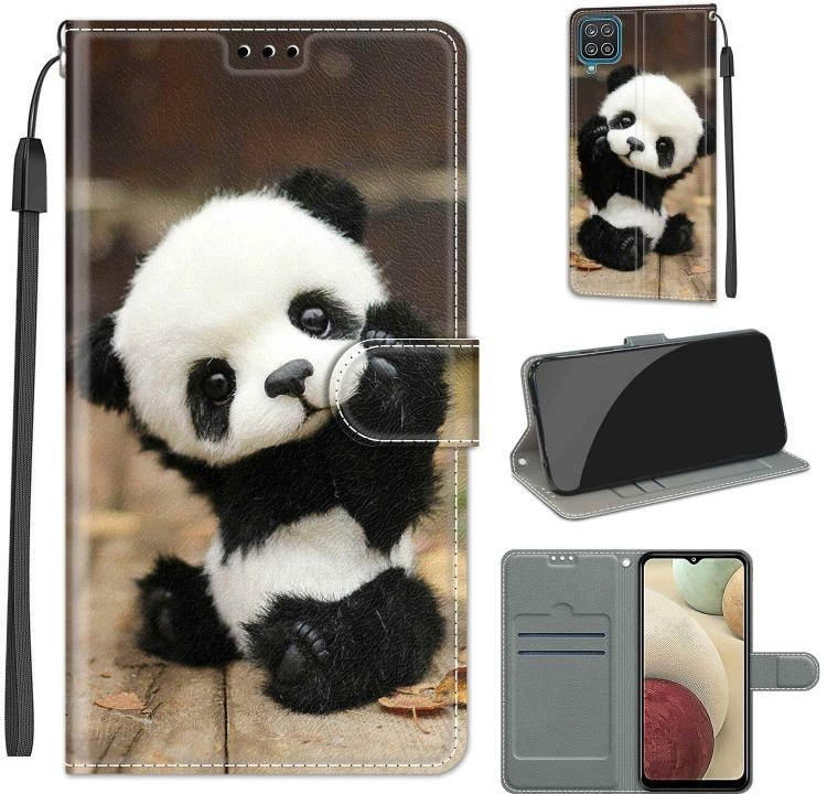 Pouzdro Trendy Cross case Panda – Samsung Galaxy A12 / M12