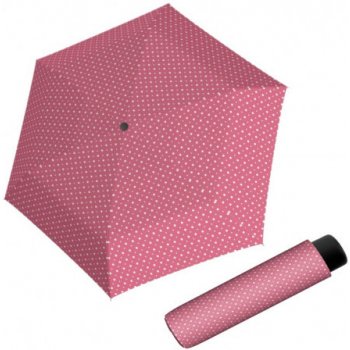 Derby Micro Alu Dots deštník dámský skládací růžový