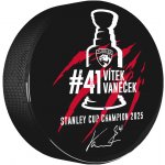 FansArena Puk Vítek Vaněček #41 Stanley Cup Champion 2025 Florida Panthers – Sleviste.cz
