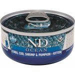 N&D Cat Ocean Kitten Tuna & Cod & Shrimp & Pumpkin 70 g – Hledejceny.cz