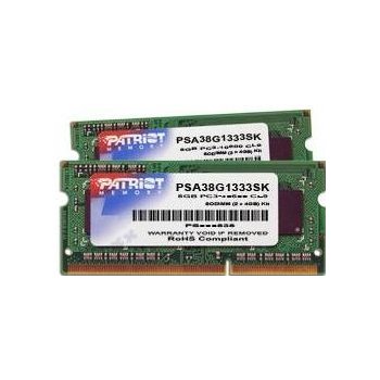 Patriot Signature Line SODIMM DDR3 8GB 1333MHz CL9 KIT PSA38G1333SK