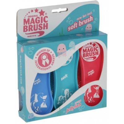 Kartáč plastový na čištění MagicBrush set 3 kusy Jellyfish – Zboží Mobilmania