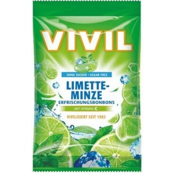 Vivil Limetka-peprmint+vitamín C bez cukru 120 g