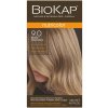 Barva na vlasy Biokap NutriColor permanentní barva na vlasy s arganovým olejem 9.0 Extra Light Blond Tricorepair Complex 140 ml