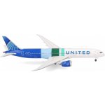 Herpa B787-9 United Airlines The future is SAF Colors 1:500 – Hledejceny.cz