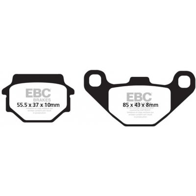 Brzdové destičky EBC SFAC067 SFAC067 – Hledejceny.cz
