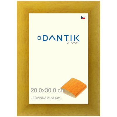 DANTIK rámeček 20x30 | LEDVINKA žlutá (Sklo Čiré) – Zboží Živě