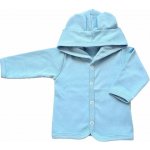 Kojenecká bavlněná mikinka s kapucí modrá – Zboží Mobilmania