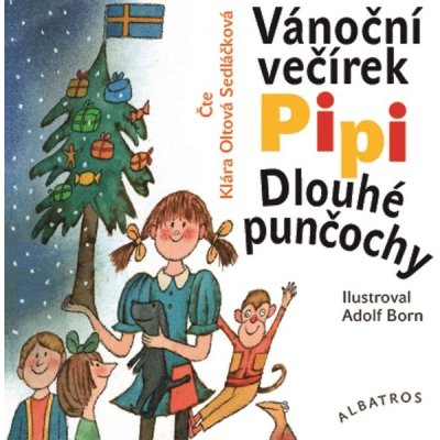 Vánoční večírek Pipi Dlouhé punčochy - Astrid Lindgren, Adolf Born – Zboží Mobilmania