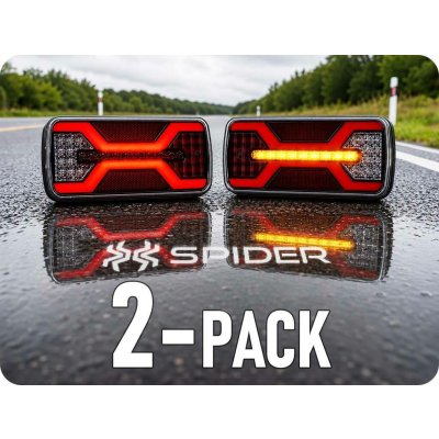KAMAR X-SPIDER sdružená LED světla 6 funkci, 2-PACK! [L2426] + [L2427] – Hledejceny.cz