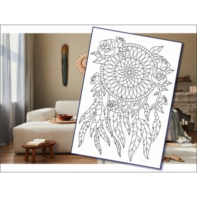 Radost v písku Šablona na pískování lapač snů – Zboží Mobilmania