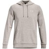 Pánská mikina UNDER ARMOUR UA Essential Fleece Hoodie Gray/white