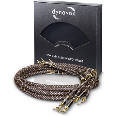 Dynavox Black Line LS-Label 2x3,0m: High-End reproduktorový set pro připojení reprosoustav/ 6N OFC – Sleviste.cz