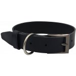 Opaskujse Kožený obojek pro psy spona leštěná hranatá kovová – Zboží Dáma