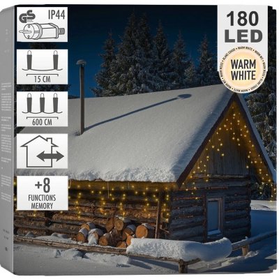 LED vánoční světelný závěs CHRISTMAS DECORATION AX8451300, 6 m, napájení ze sítě – Hledejceny.cz