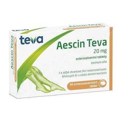 AESCIN TEVA POR 20MG TBL ENT 90 – Hledejceny.cz