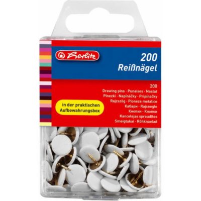 Připínáčky Herlitz bílé, 200ks – Hledejceny.cz