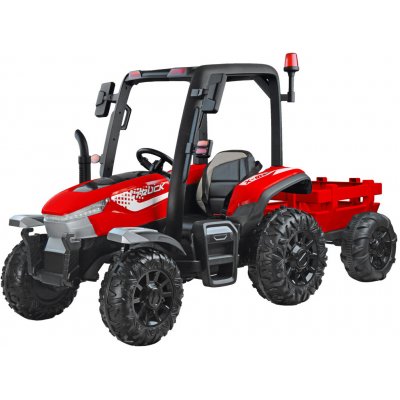 Tomido Elektrický traktor s přívěsem Blast RED PA0266 – Zboží Mobilmania