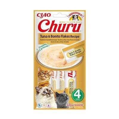 Churu Cat Tuna & Bonito Flakes 4 x 14 g – Zboží Mobilmania