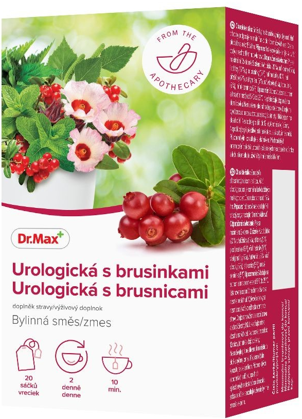 Dr.Max Urologická s brusinkami bylinná směs 20 x 1,5 g