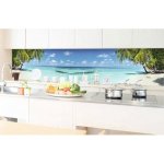 Dimex KI-350-091 Samolepicí fototapeta do kuchyně Pláž v ráji rozměry 350 x 60 cm – Hledejceny.cz