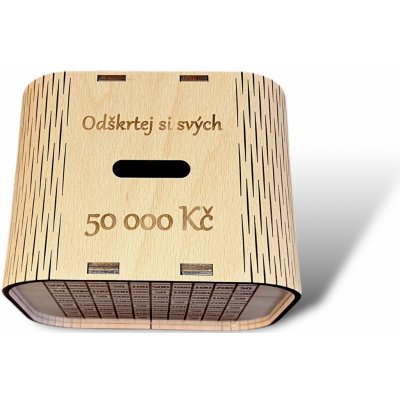 Dřevěná kasička na rekonstrukci Se zavíráním na magnet: Ne – Zboží Dáma