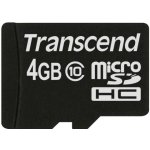 Transcend microSDHC 4 GB Class 10 TS4GUSDHC10 – Hledejceny.cz