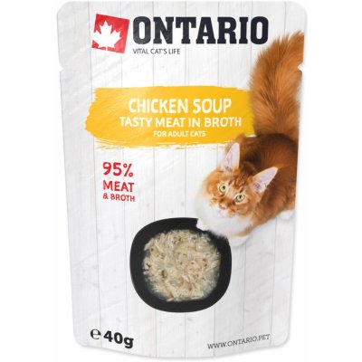 Ontario Cat Soup Chicken with vegetables 40 g – Zboží Mobilmania